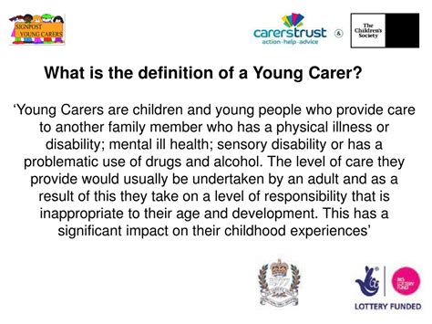 young carer definition.